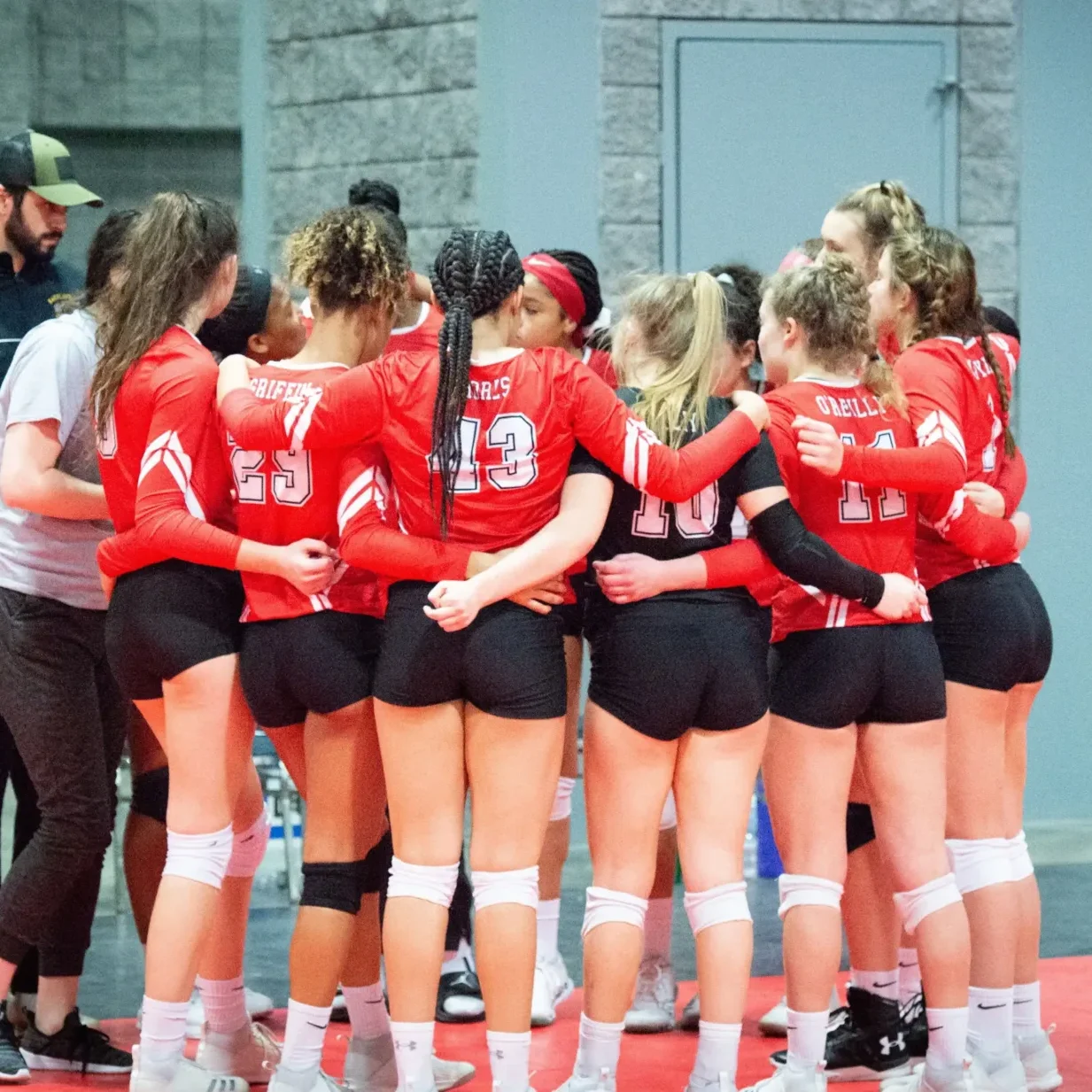 Maryland Juniors girls club team at tryouts